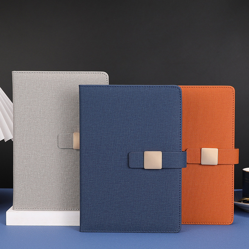 Notebook Gift Box Set Can Be Printed with Logo for Gift Giving, High-End Business Office Leather-Covered A5 Notepad, Workday Lined Notebook