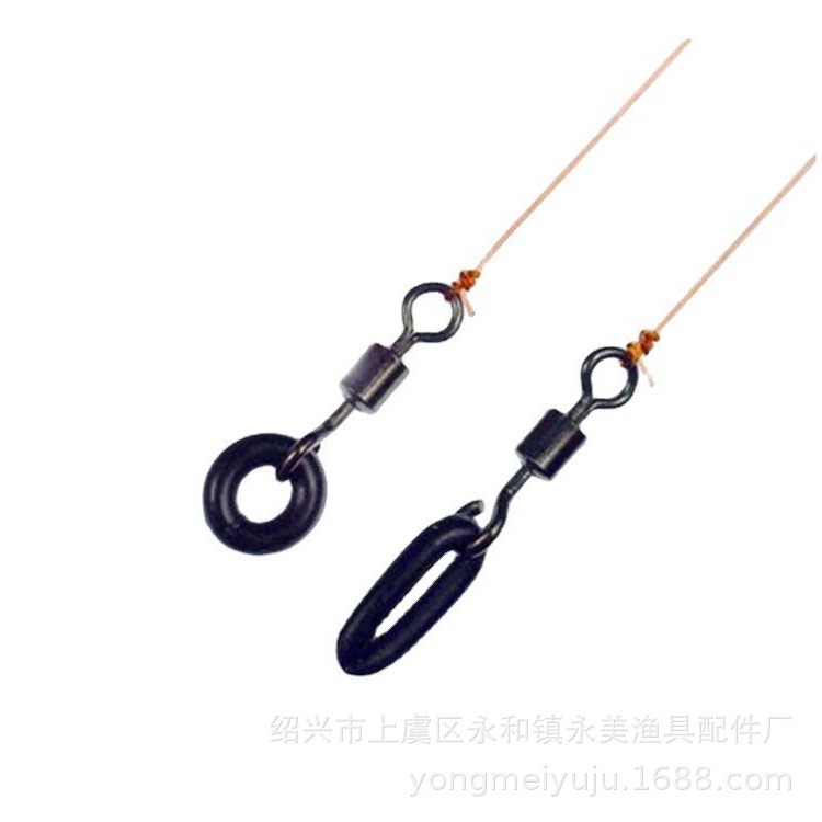 Japanese swivel open eight-character ring open swivel ring hanging melon seeds sequins swivel ring Luya fishing gear accessories