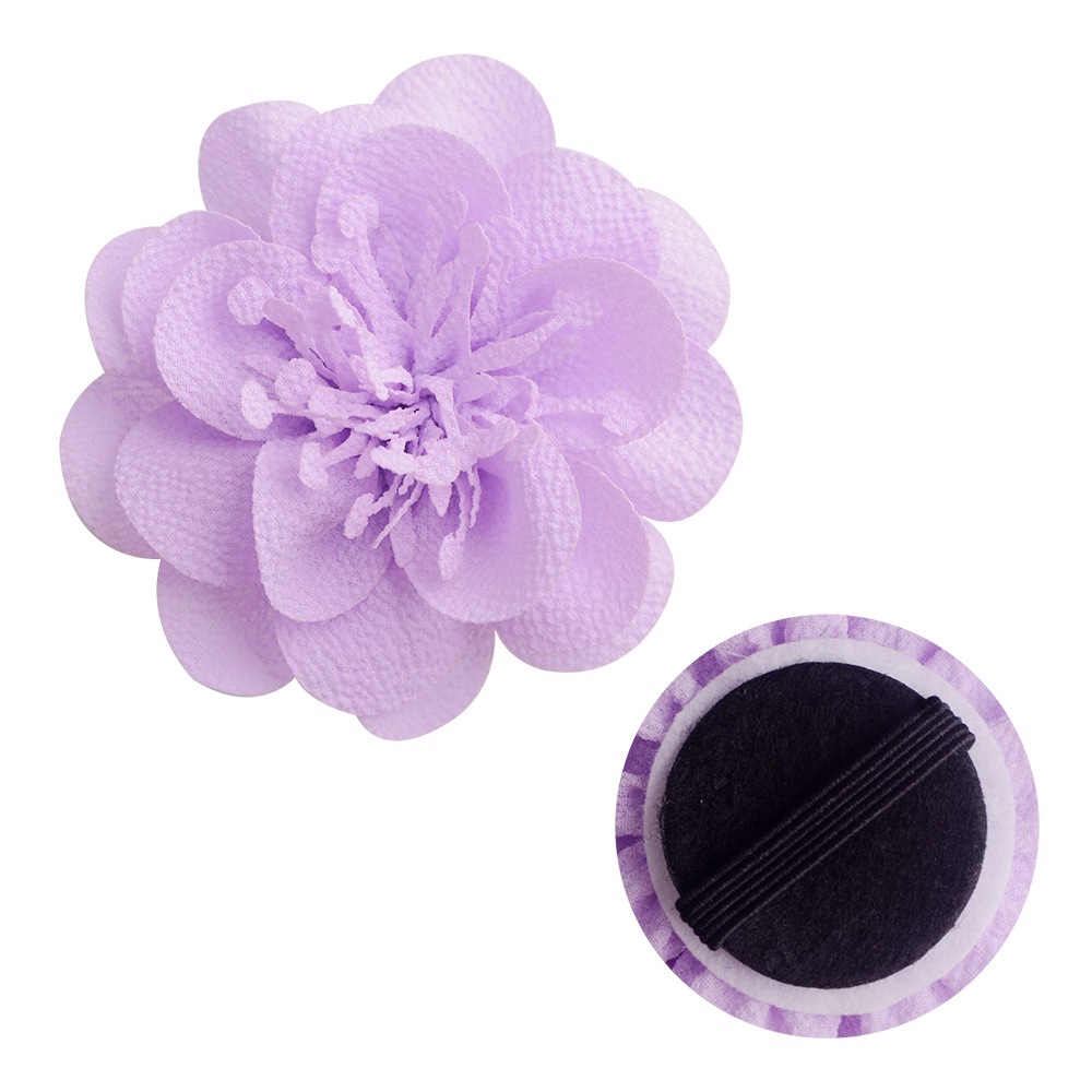 Cross-border foreign trade supply cat dog neck collar decorative fabric flowers 7cm bubble flower pet flower