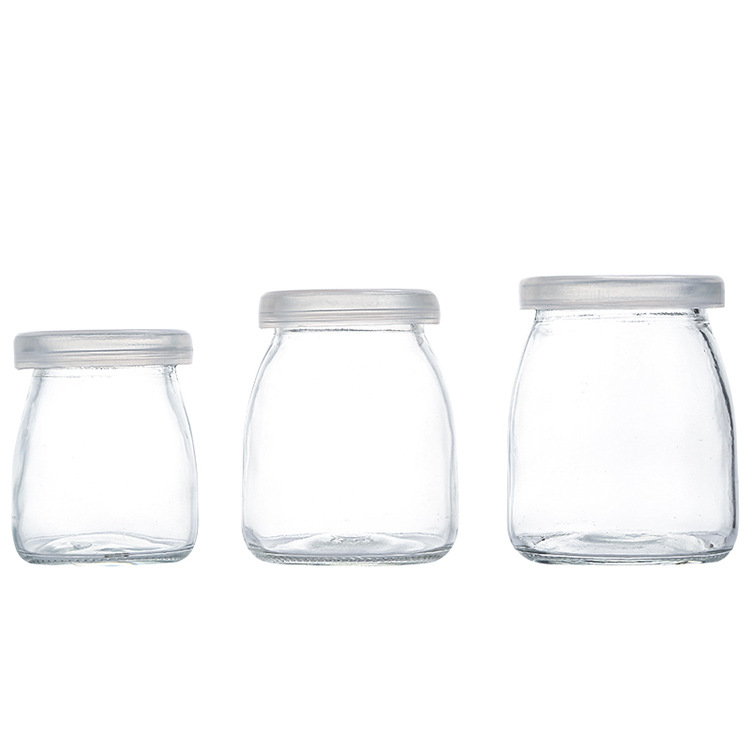 Manufacturer Wholesale Pudding Bottle Yogurt Bottle Jelly Mousse Cup Baking Oven with Lid Multiple Capacity Specifications Available