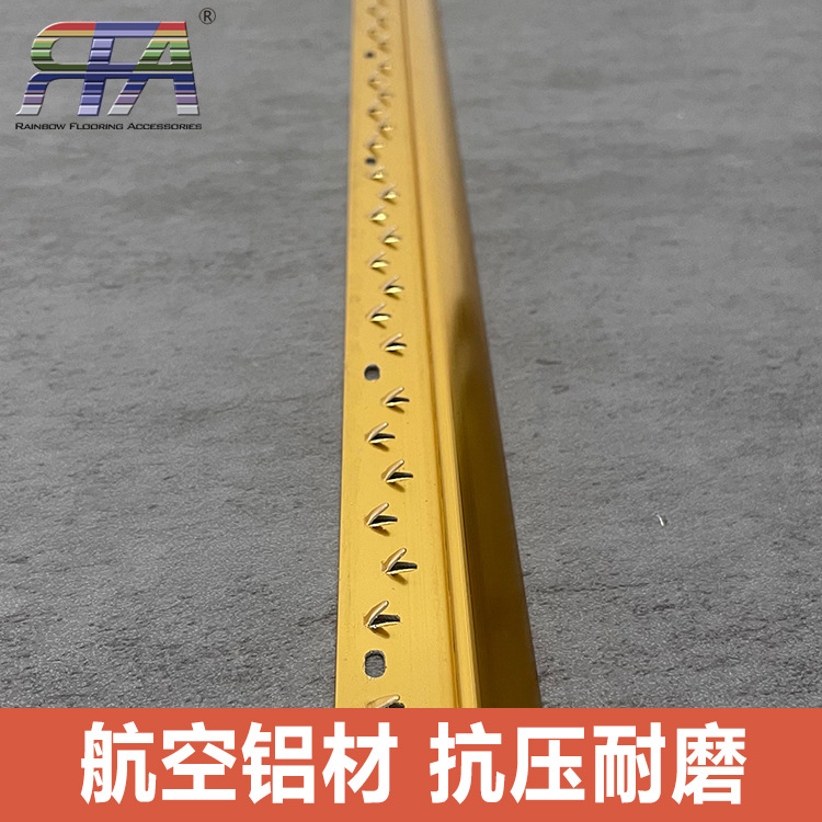 Supports Custom Carpet Accessories, Aluminum Alloy Seam Edging Strips, Edge Sealing Strips, Metal C-Shaped Closing Strips, Anti-Slip