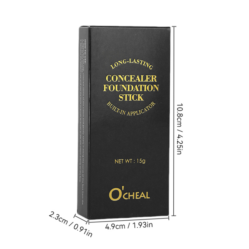 OCHEAL Cross-border Southeast Asia Double-headed Eraser Foundation Stick Nose Shadow Repair Cream Concealer Pockmark Brightening Foundation Liquid