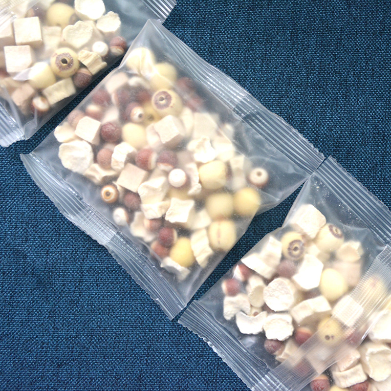 Sishen Soup Lotus Seed Gorgon Yam Poria Real Ingredients Children's Ancient Method Sishen Soup Raw Materials Soup Packs Small Bags