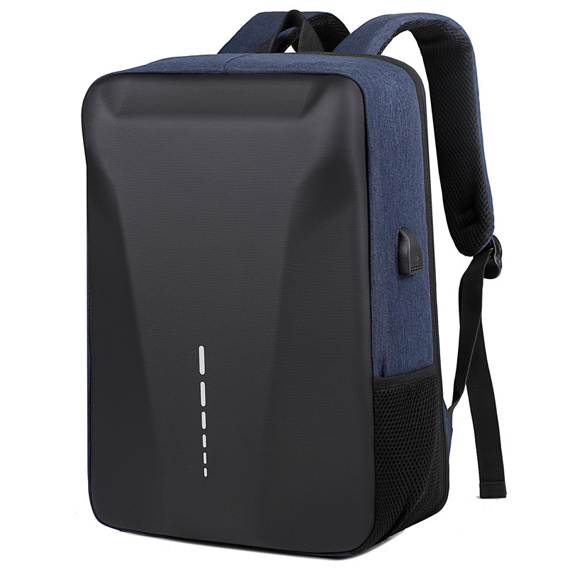 New Hard Shell Business Backpack USB Charging Waterproof Lightweight Men's Computer Bag Trendy Cool Backpack College Student Bag