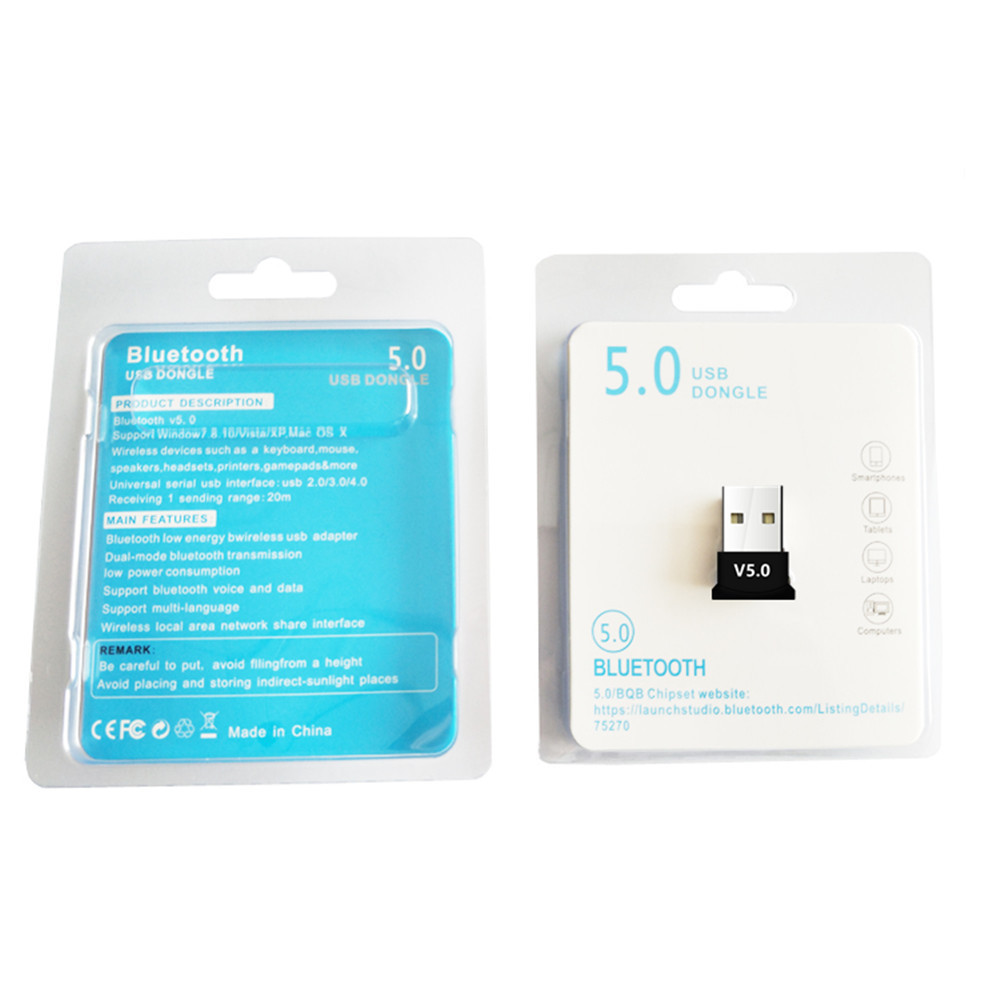 Factory Direct Supply usb Bluetooth Transmitter Receiver 5.0 Wireless Driver-free Computer Desktop Bluetooth Adapter