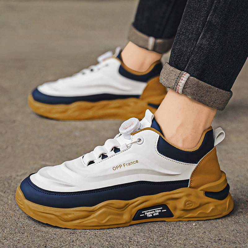 Мужская обувь осень 2024 новые модные кроссовки с увеличением высоты