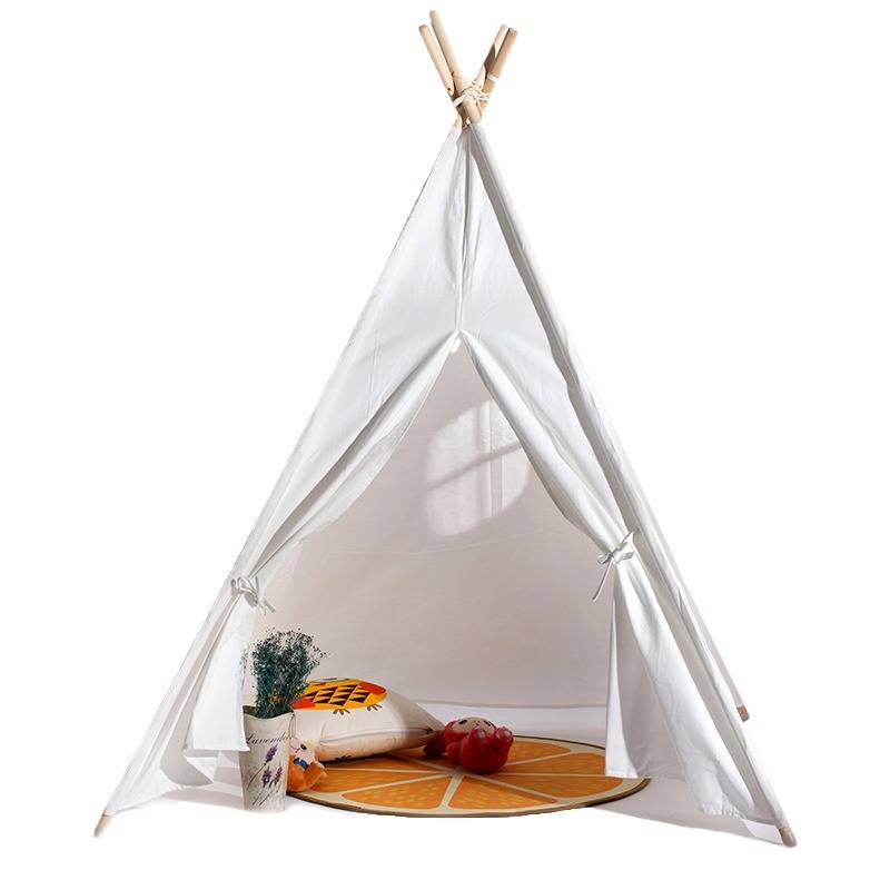 Indian Children's Tent White Indoor Playhouse Baby Toys Parent-Child Play House Climbing Reading Corner