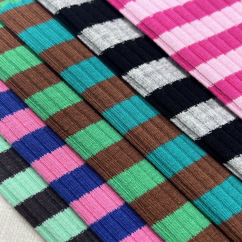 Футболка из 200г вязаного хлопка с полосами 4*3, модная детская ткань