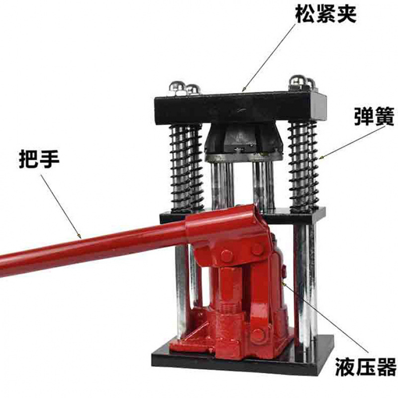 Manual Hydraulic Press for Pesticide Spray Pipes, Agricultural Sprayer High-Pressure Hose with Steel Sleeve and Copper Connector Locking