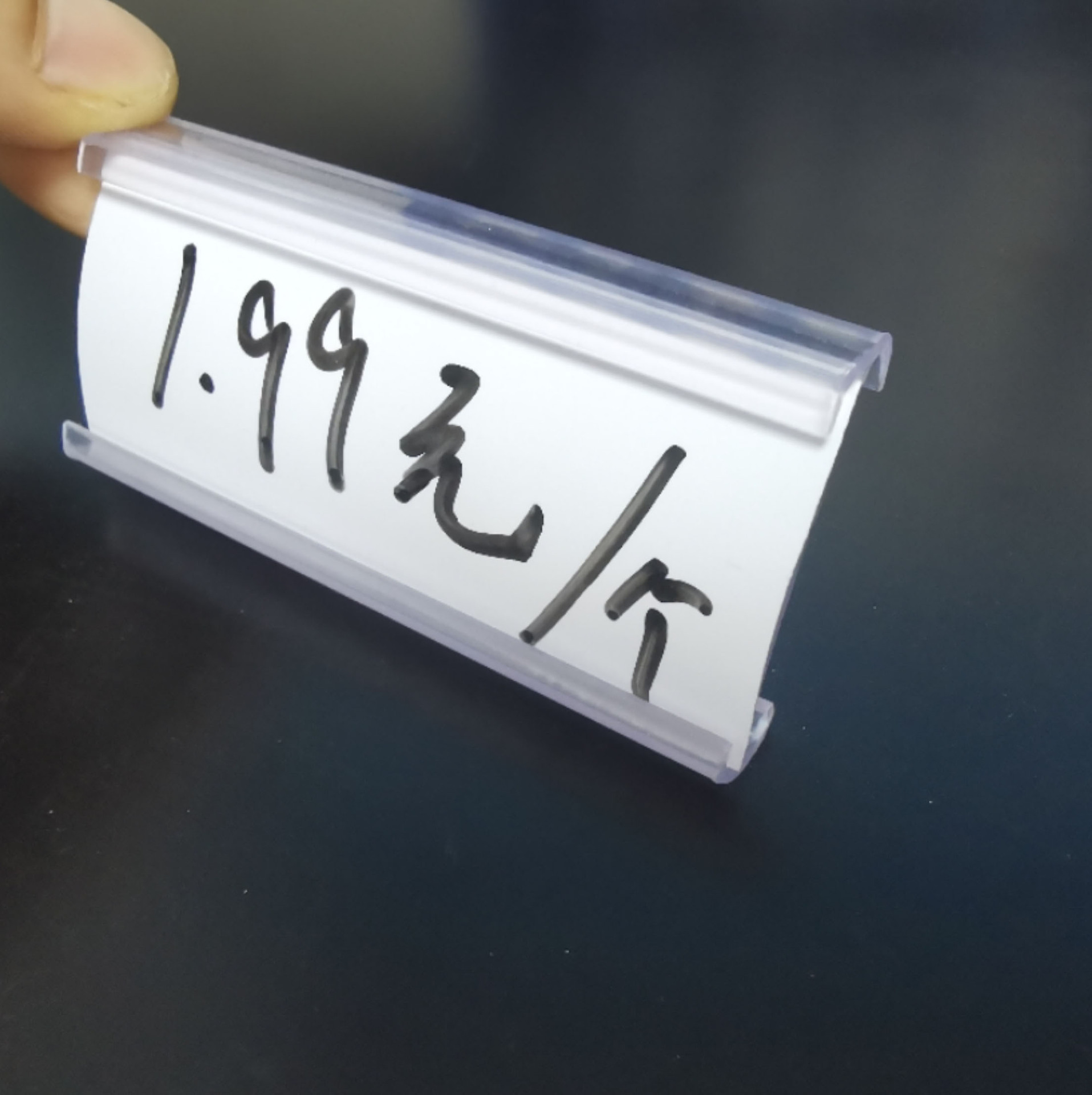 Supermarket Storage Rack Shelf Sign Refrigerator Vertical Freezer Price Tag Transparent Card Handwritten Single Small Label