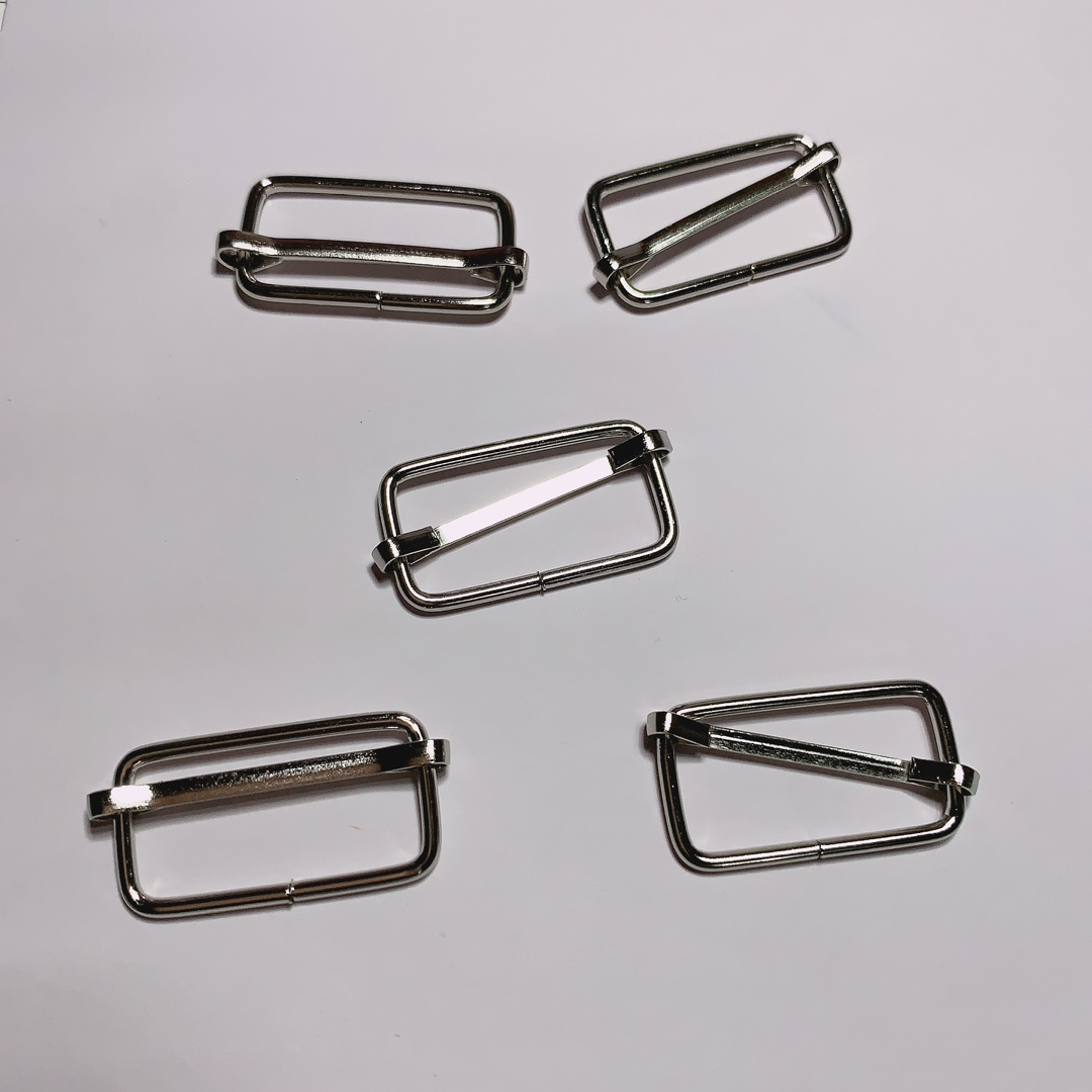Metal Core Buckle Accessories for Shoes, Hats and Pants, Bag Straps, Adjustable Connection Buckle, Multiple Sizes Available, Silver Japanese Buckle