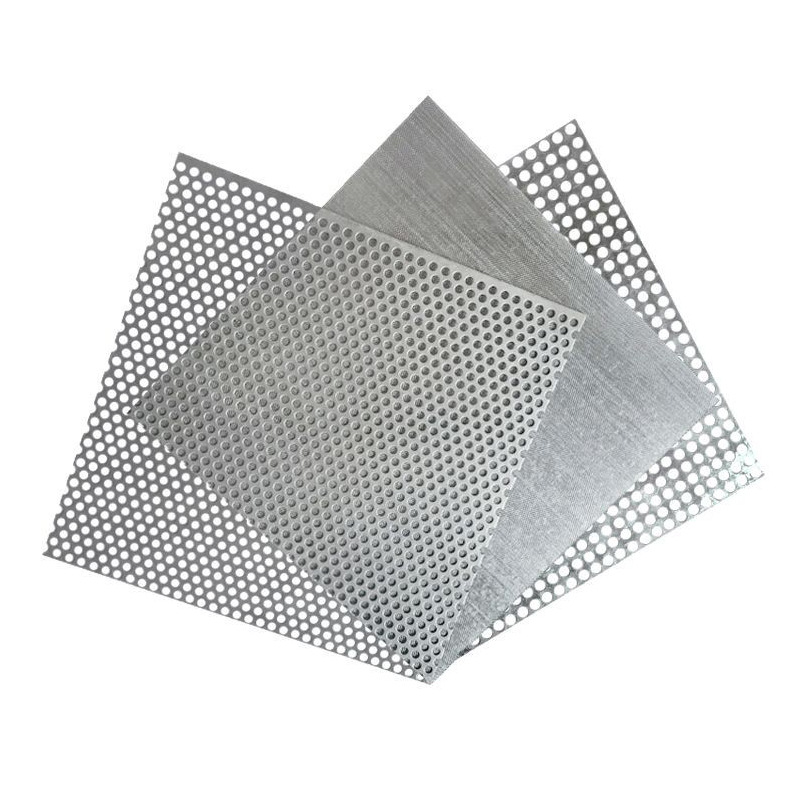 Galvanized Punched Plate Household Anti-theft and Anti-rodent Mesh Balcony Flower Rack Backing Board Hole Board Shelf Backing Board Galvanized Round Hole Mesh