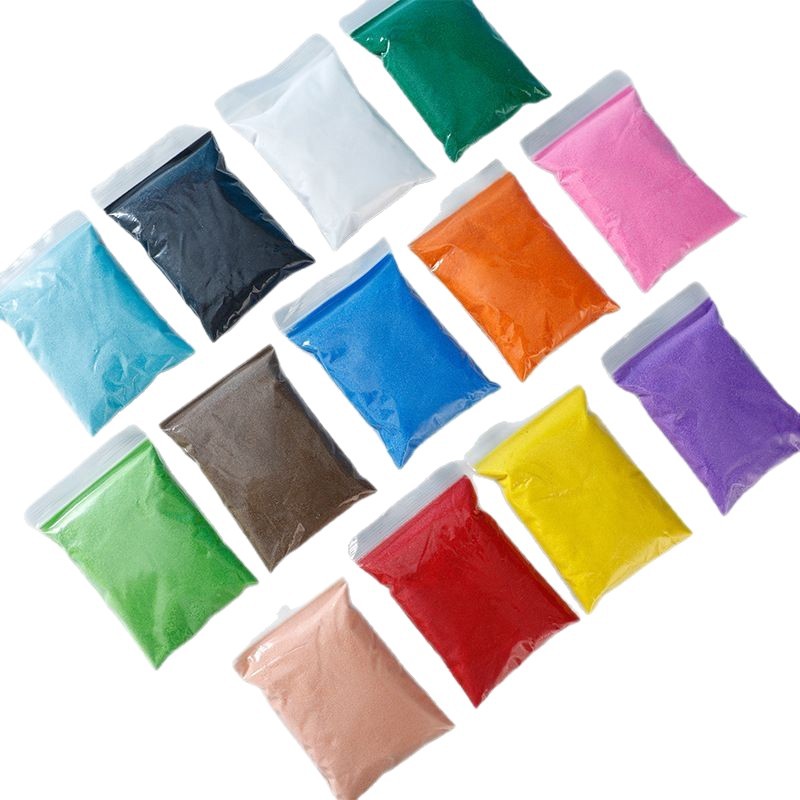 Colored Sand Children's Entertainment Dyeing Colored Sand Cloisonne Enamel Painting Fine Sand Performance Sand Painting Special Sand Wishing Sand Landscape Sand