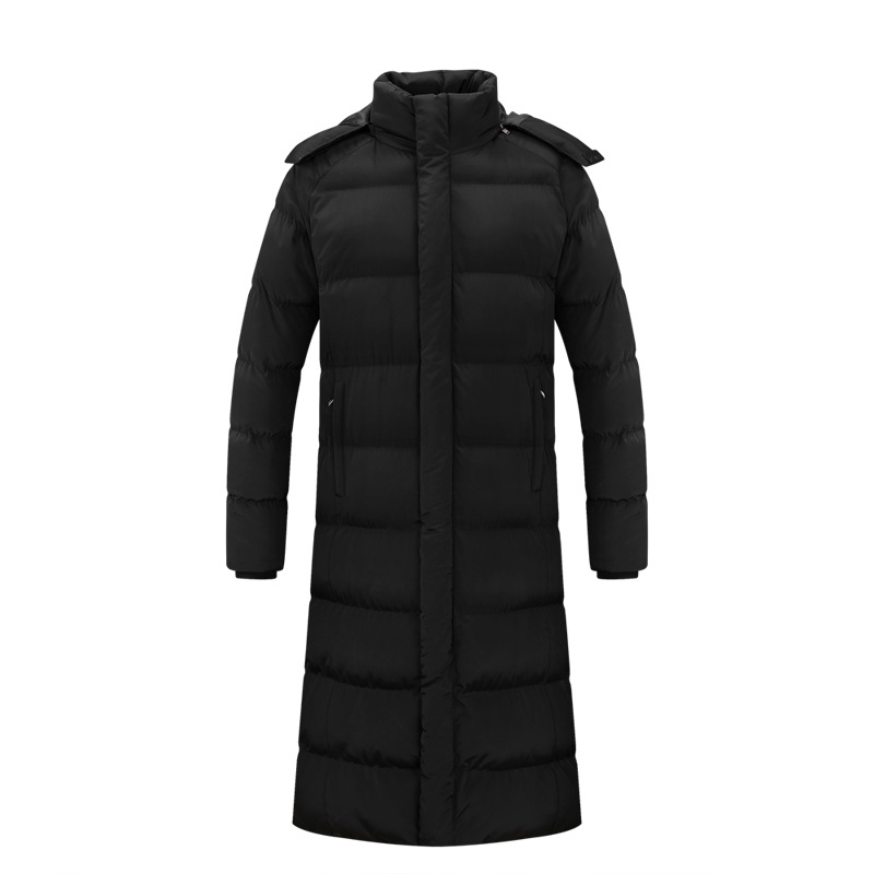 Sports Cotton Clothes Long Knee-Crossing Winter Training Coat Sports Students Winter Three Bars Training Clothes Chinese Team Down Cotton Coat