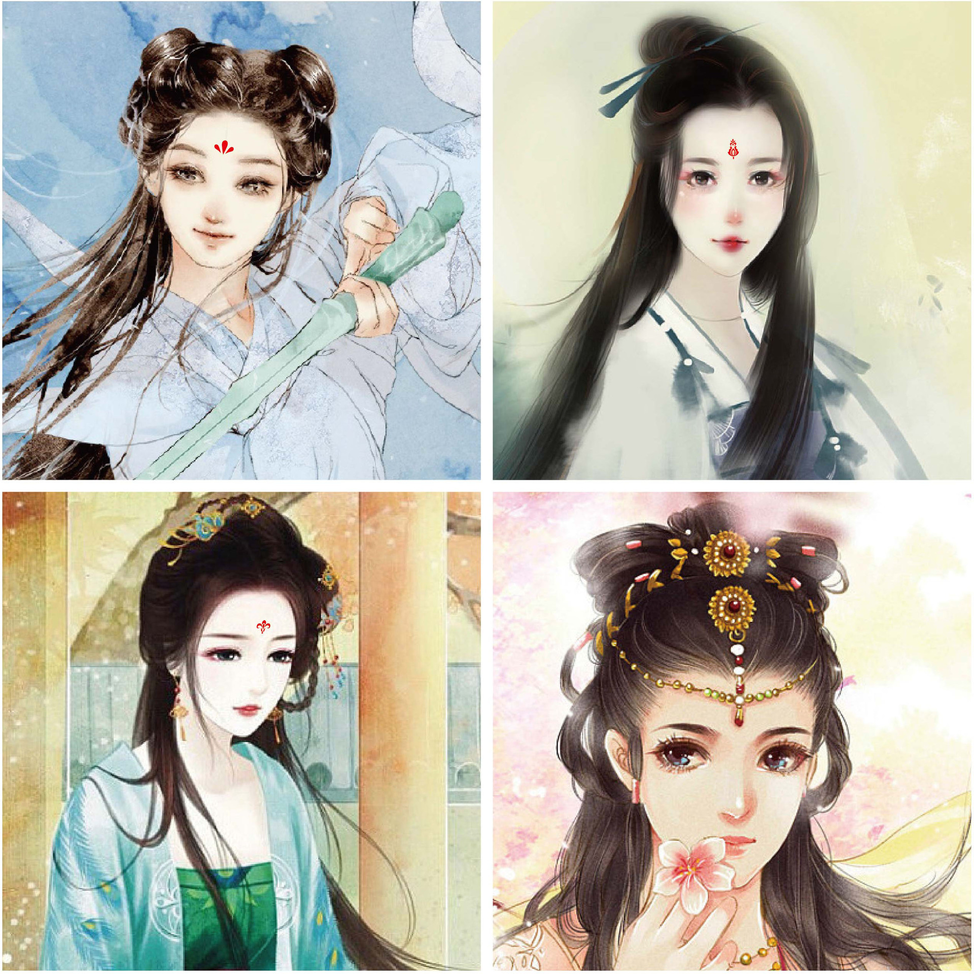 Manufacturer Wholesale Eyebrow Stickers, Tattoo Stickers, Forehead Stickers, Forehead Stickers, Ancient Costume Photo Studio Drama Small Eyebrow Stickers