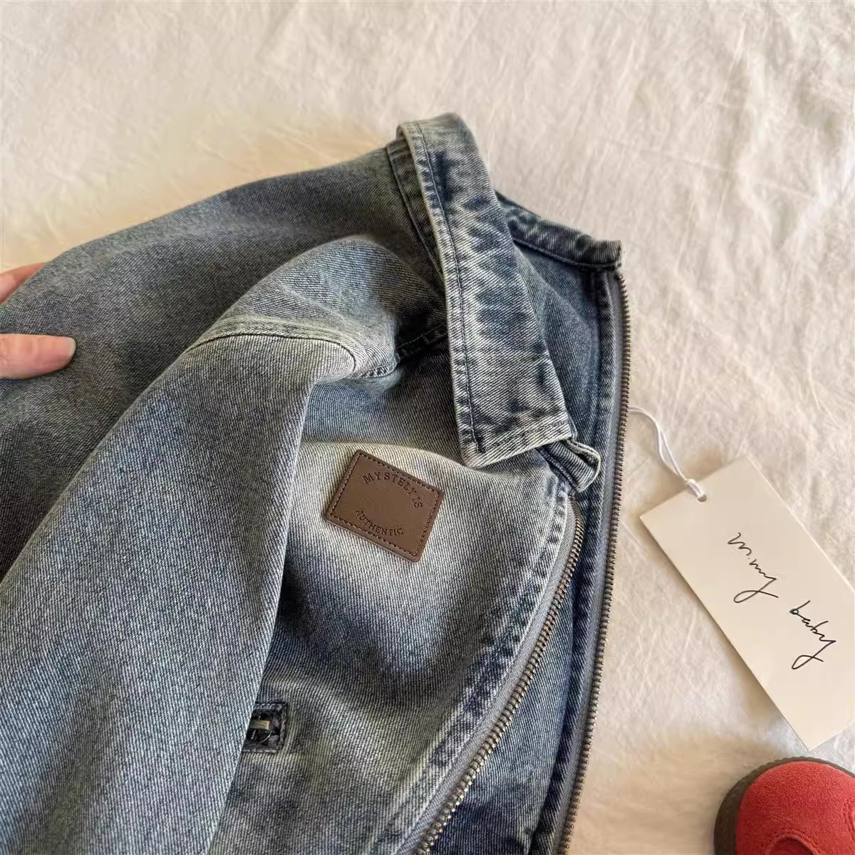 Children's Denim coat 2025 spring and autumn new boys and girls retro coat old baby Korean jeans foreign style