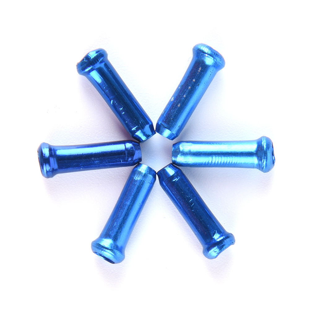 Bicycle variable speed brake wire core cap aluminum alloy anode color gorgeous road car wire pipeline tail cap