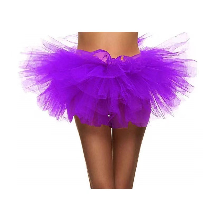 Cross-border Amazon TUTU mesh skirt European and American adult tutu skirt skirt cake skirt adult five-layer mesh skirt