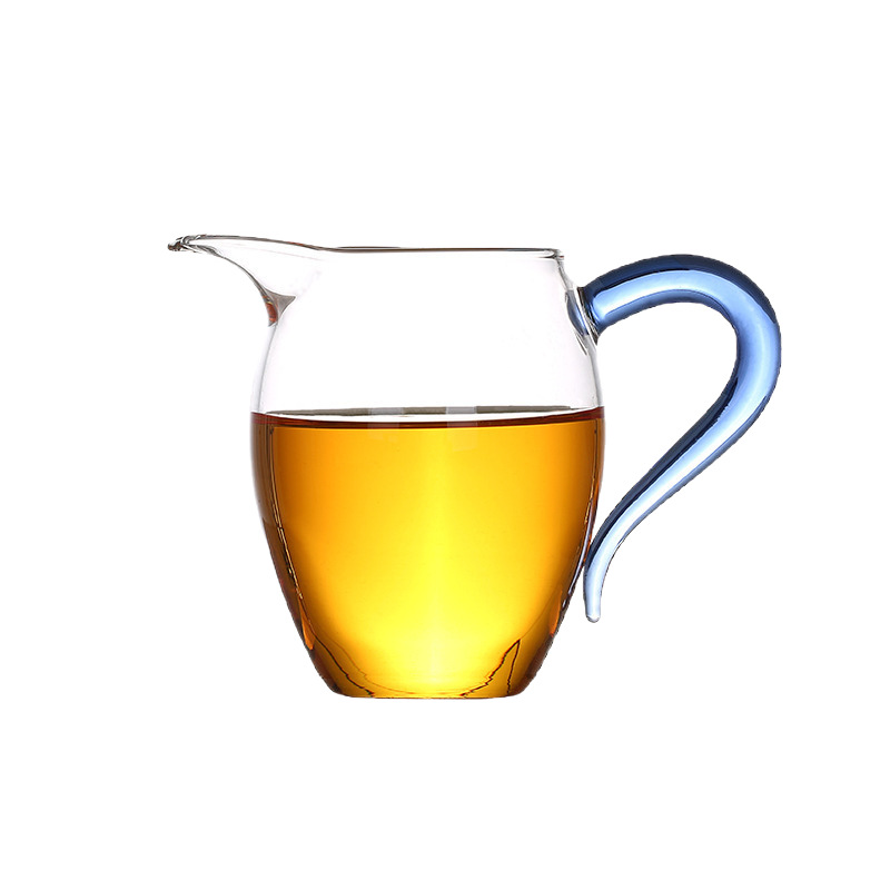 Penguin Cup Transparent Glass Exquisite Thickened Tea Making Kung Fu Tea Set Tea Divider Colorful Fair Cup Hand Gentian Cup