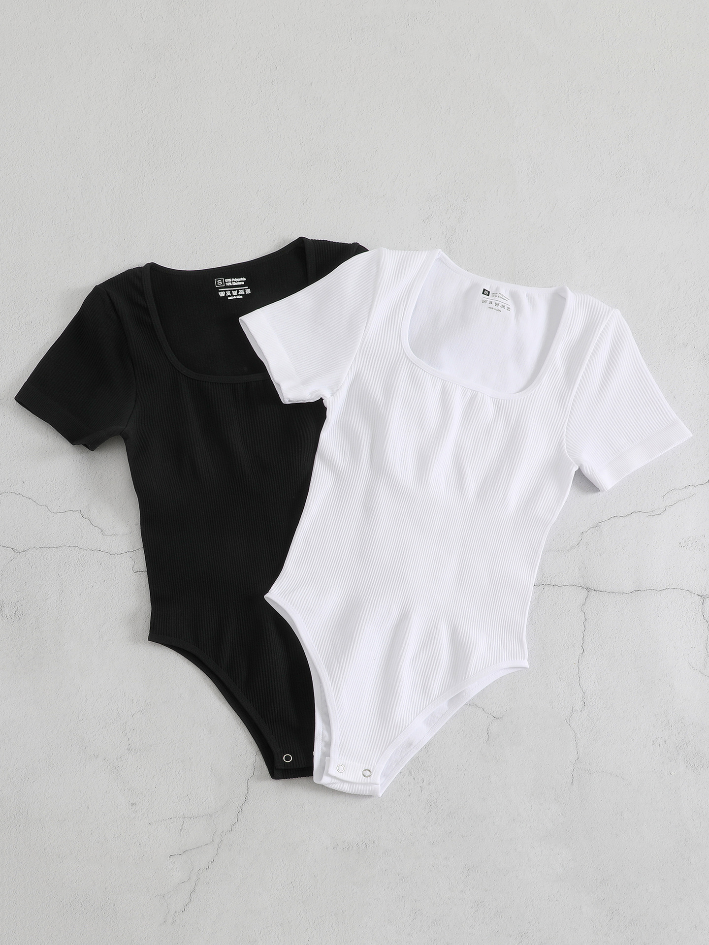 Yoga Short-sleeved Large Square Collar Briefs Jumpsuit Sportswear Tight Waist Tight Hip Repair Body Dress Cross-border Factory Specialized