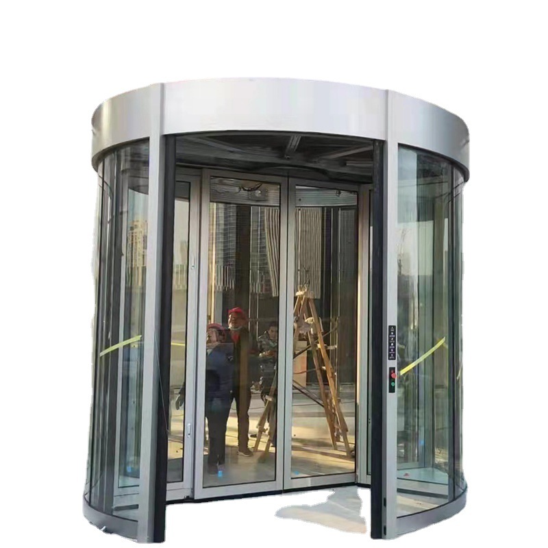 Intelligent automatic revolving door Shopping Mall hotel office building two-wing three-wing revolving door column-shaped electric revolving door