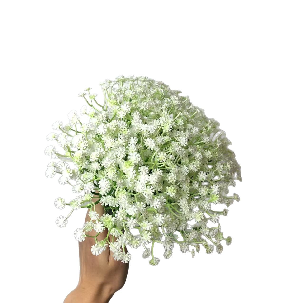 Simulation of gypsophila wedding decoration hand holding soft rubber gypsophila single plastic simulation flower fake flower ornaments wholesale