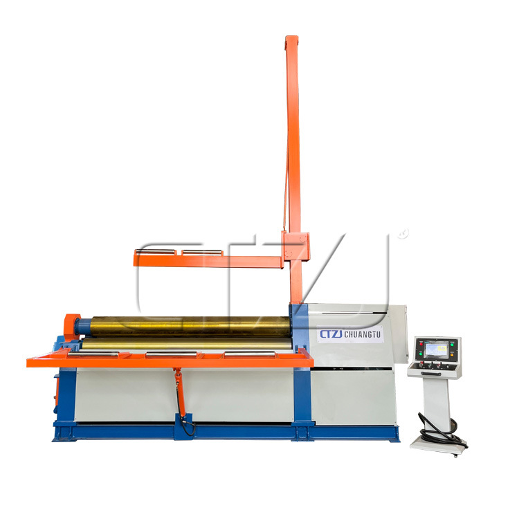 Chuangtu Factory Direct Sales Four Roll Sheet Metal Rolling Machine with Bracket Configuration 10Mm*2500Mm Cnc Hydraulic