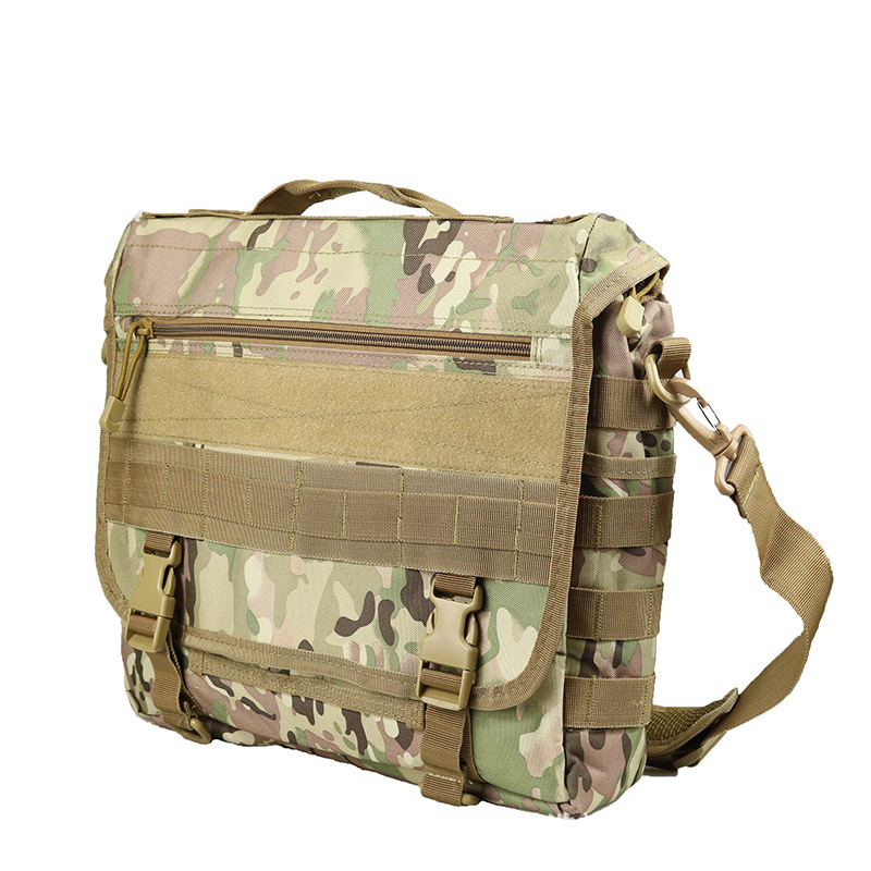 Outdoor Leisure Men's and Women's Shoulder Bag Crossbody Bag Camouflage Black Hawk Computer Bag Multifunctional Tactical Backpack Military Fan Bag