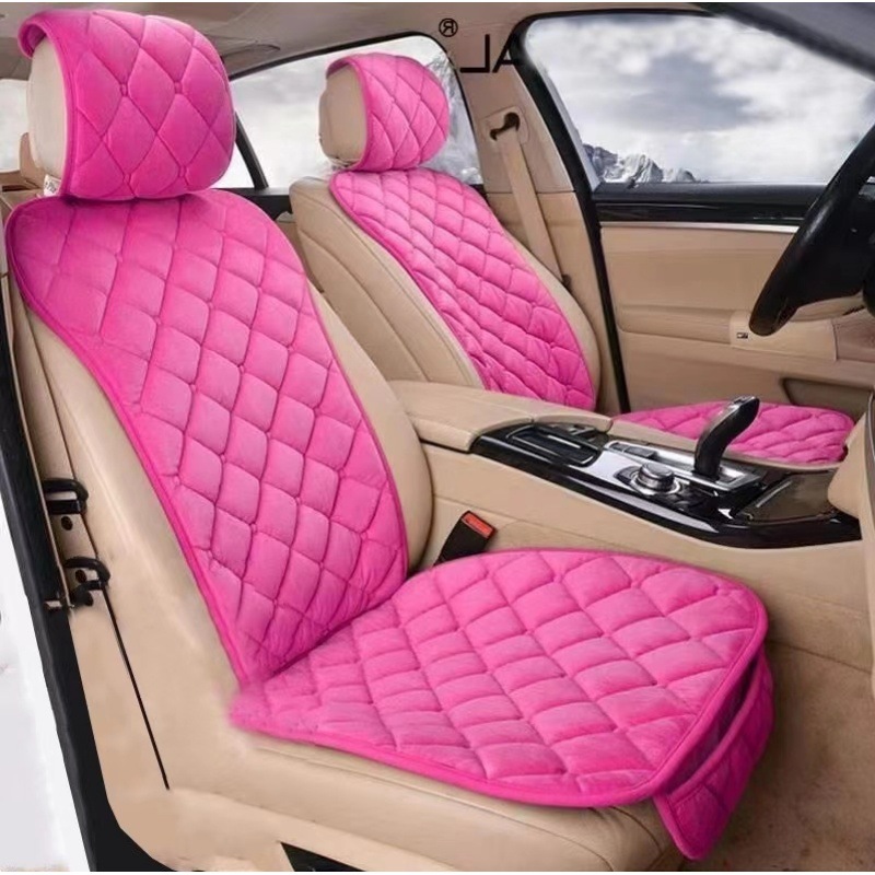 Коврик для автомобиля зимний теплый маленькая спинка универсальный плюшевый