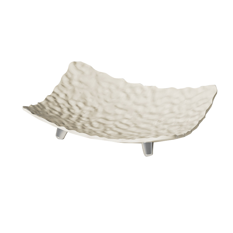 Light Luxury Style High Beauty Value Home Living Room Coffee Table Fruit Snacks Dried Fruit Candy Storage Plate Plastic Fruit Plate Fruit