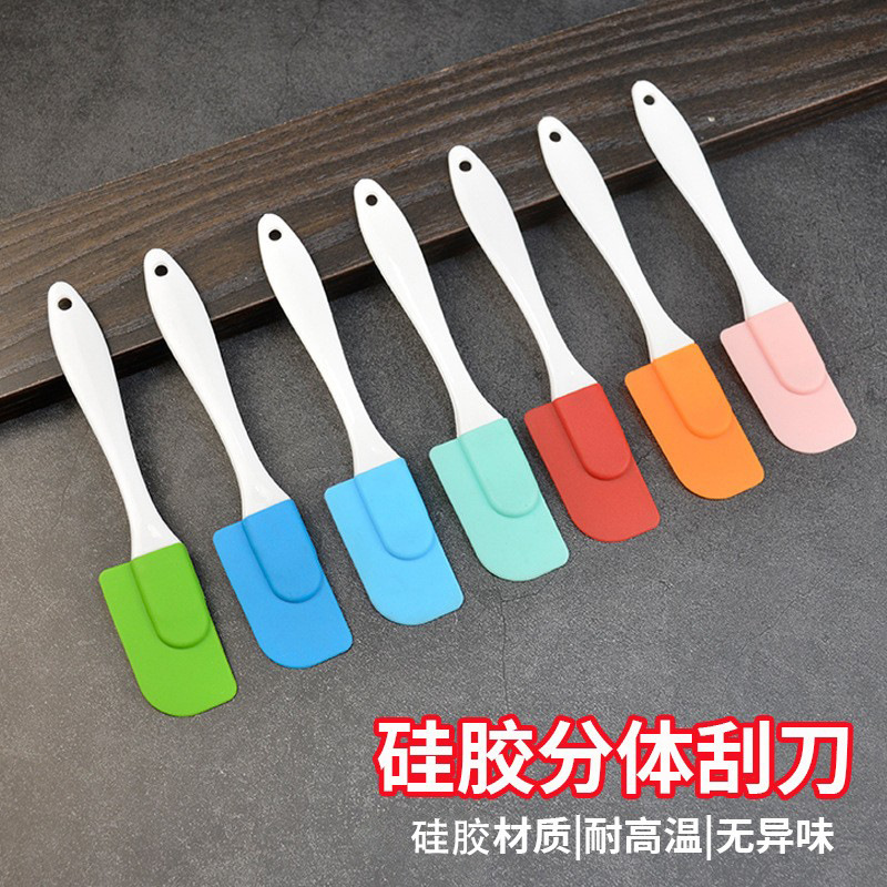 Маленький силиконовый скребок для тортов, лопатка для крема, кухонный скребок, инструмент для выпечки