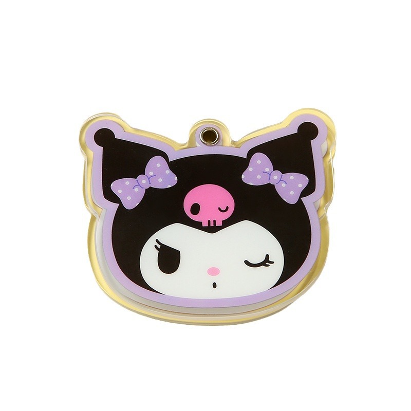 Acrylic Slide Small Mirror Student Cartoon Portable Portable Mirror High-value Cute Makeup Mirror Single-sided Small Round Mirror