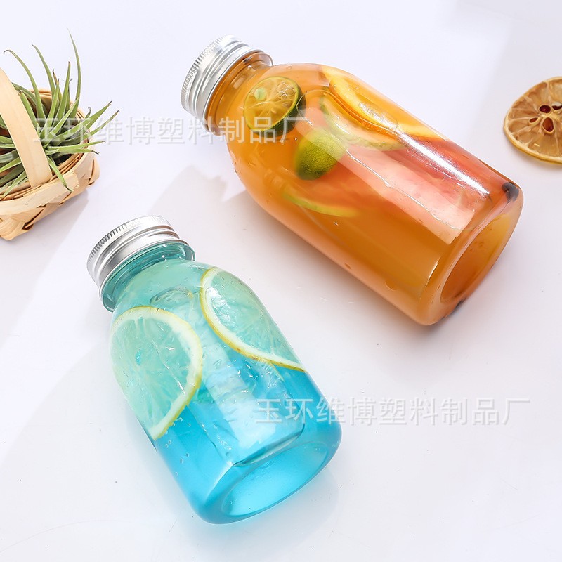 Yangzhi Ganlu Milk Tea Transparent 260ml Tea Bottle Disposable Plastic Bottle Thickened Small Capacity Cute