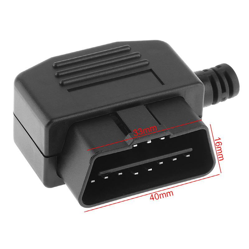 Supply OBD plug J1962M car male connector OBD2 connector plug shell wire card screw