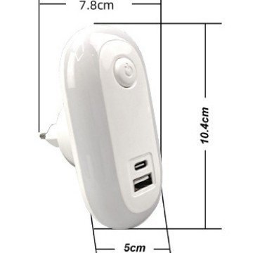 Processing custom CE certification Light sense eye protection wall lamp Oval Intelligent Sensor Lamp European and British regulations usb light control Night Light