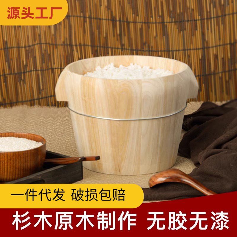 Домашняя бочка для риса, коммерческая бочка для клейкого риса, большая и маленькая пароварка, бамбуковая пароварка, бочка из пихты, оптовая продажа