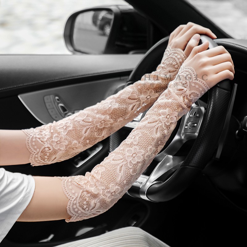 Summer Ice Silk Long Arm Cover Bride Thin Wrist Bracer Lady Driving Ride Scar Cover Sun Protection False Sleeve Wholesale