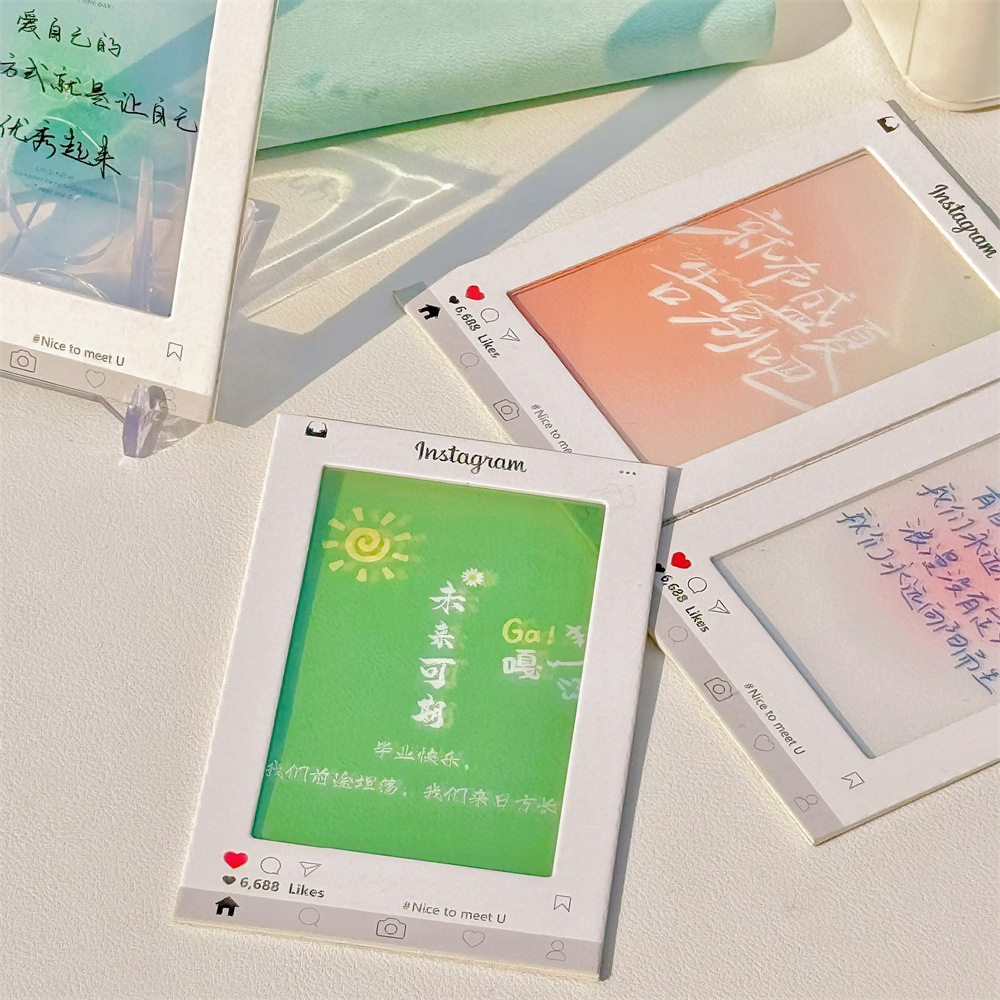 3 дюйма, инстаграм, свет и тень, обратный цветной пленка, фото, подарок, креативное украшение, DIY подарок