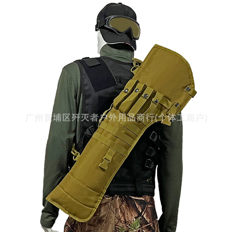 Cross-Border Popular Tactical Shoulder Hunting Knife Bag Outdoor Multi-Functional Satchel Gun Hunting Gun Butt Bag Shotgun Bag