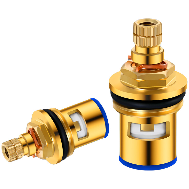 Faucet valve core kitchen bathroom single cold and hot universal fast switch inner core all copper replacement repair accessories