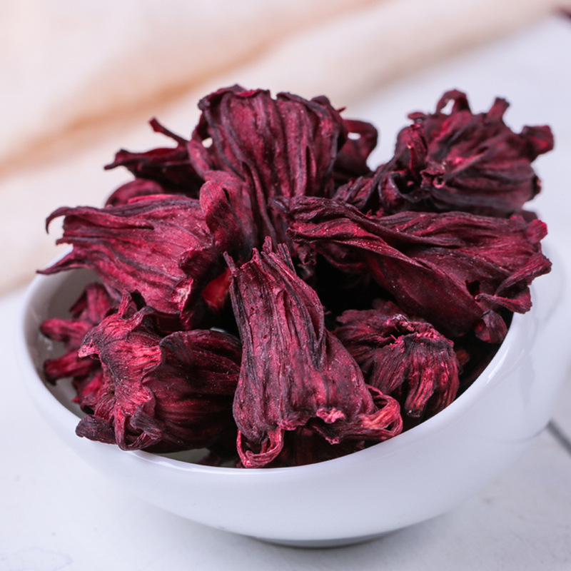 Premium Roselle Hibiscus 500g Canned Flower Tea Fresh Roselle Tea Bags with Tangerine Peel Free Shipping