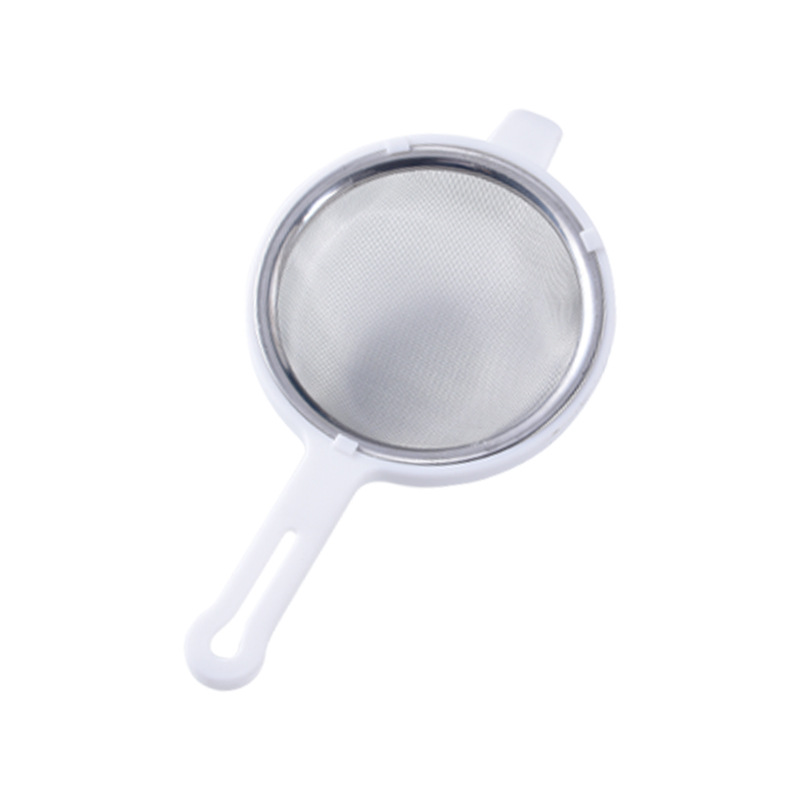 304 stainless steel hand-held flour sieve soybean milk sugar powder egg liquid filter screen baking tool ultra-fine household