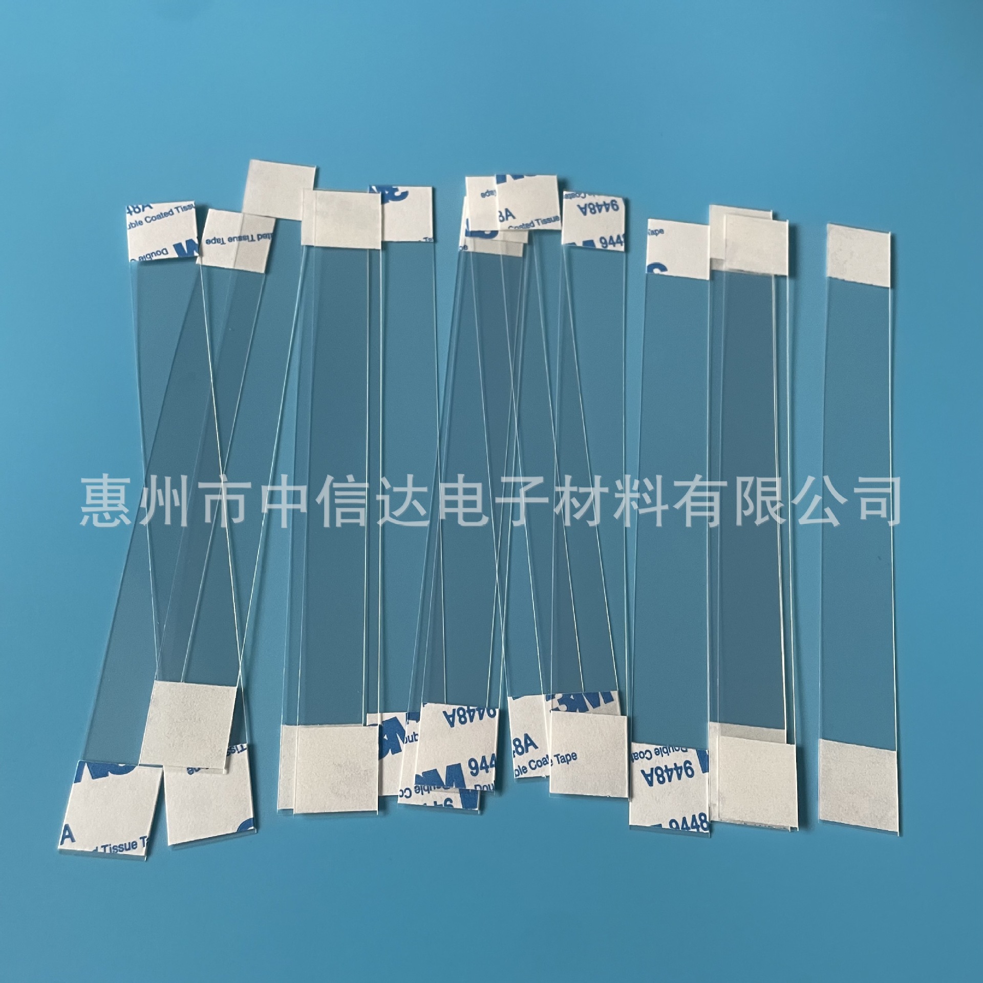 Transparent PET Shrapnel Jumping Card Shopping Mall Supermarket Counter Self-adhesive PET Strip Card Gasket