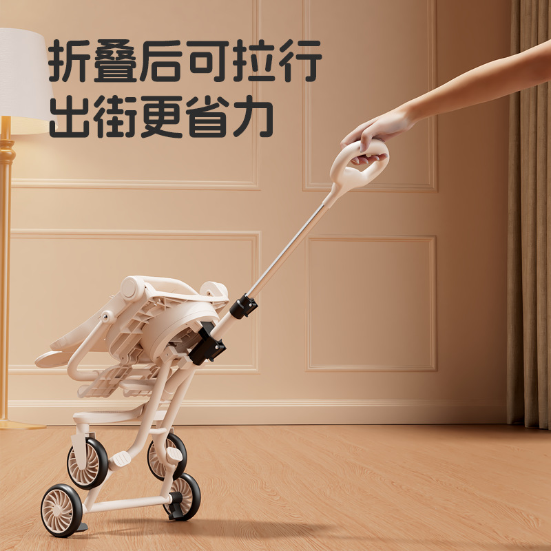 New Baby Sliding Artifact Foldable Sitting Lying Baby Children Sliding Baby Two-way High Landscape Lightweight Trolley
