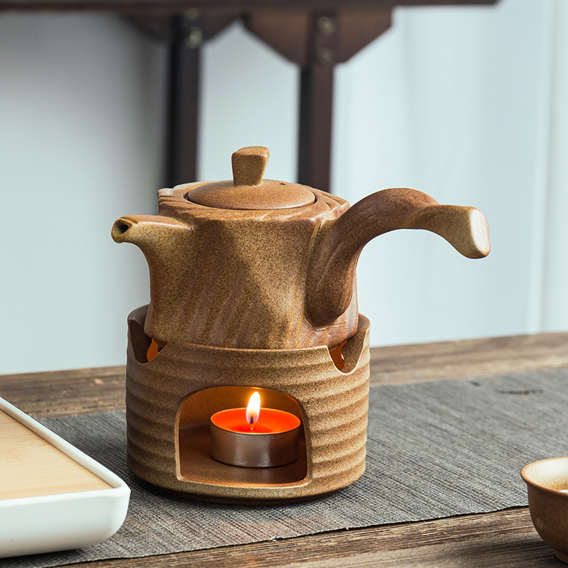 Wine Warmer Ceramic Warm Tea Alcohol Stove Candle Cooking Wine Hot Pot Rice Wine Household Old-Fashioned Warm Wine Hot Wine Burning Qinxuan