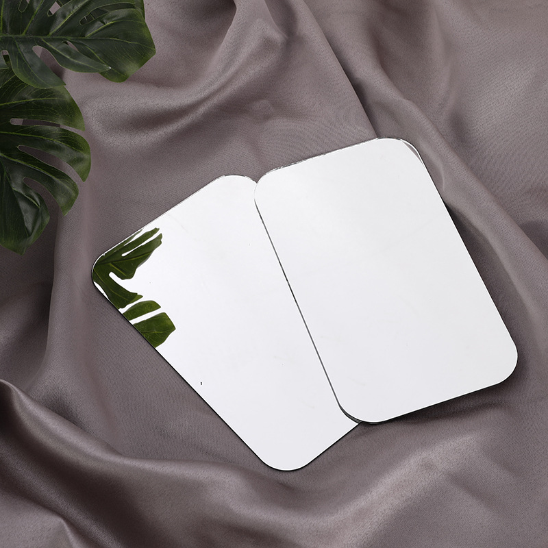 Factory wholesale shaped glass lens single irregular small mirror cosmetic lens cutting processing customization