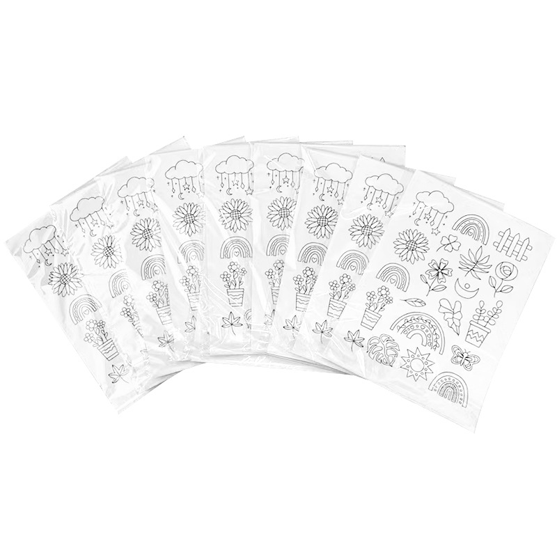 Low temperature cold water soluble adhesive non-woven fabric printing pattern self-adhesive can stick water soluble DIY embroidery stabilizer cross-border