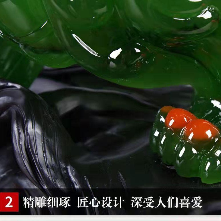 Imitation Jade home decoration lucky resin crafts decoration living room shop decoration opening gift
