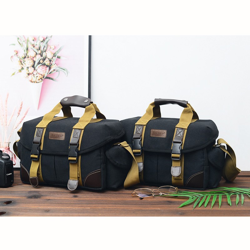 Slr Camera Bag New Canvas Shoulder Bag Equipment Crossbody Fishing Light Bag Light Bag Manufacturer Wholesale Photography Bag