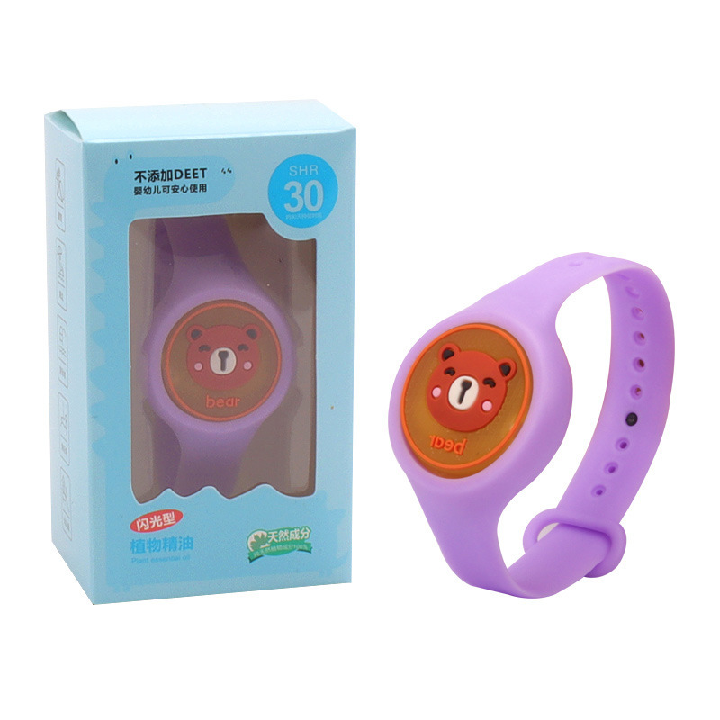 Cartoon Flash Anti-Mosquito Bracelet Luminous Flashing Anti-Mosquito Toy Children's Anti-Mosquito Watch Summer Mosquito Repellent Anti-Mosquito Bracelet